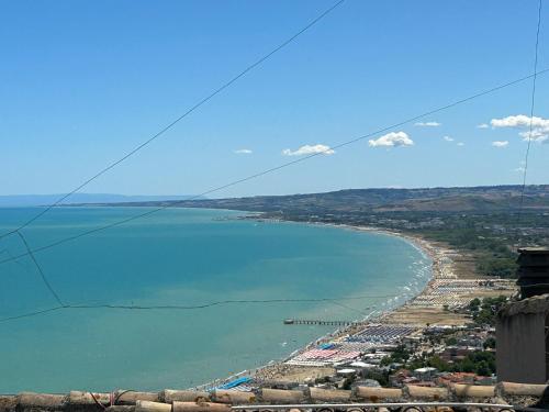 a view of a beach and the ocean at La Fabbrica di San Pietro Vasto in Vasto