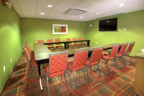 a conference room with a long table and chairs at Home2 Suites by Hilton Baltimore/White Marsh in White Marsh