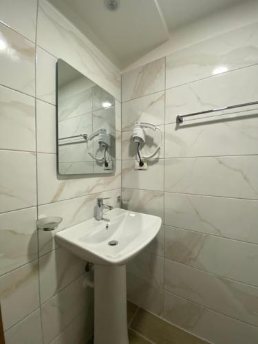 Koupelna v ubytování Guest House Ani