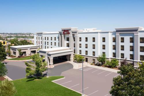a rendering of the exterior of a hotel at Hampton Inn & Suites Colorado Springs/I-25 South in Colorado Springs