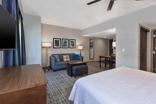 Homewood Suites by Hilton Pittsburgh Downtown tesisinde bir televizyon ve/veya eğlence merkezi