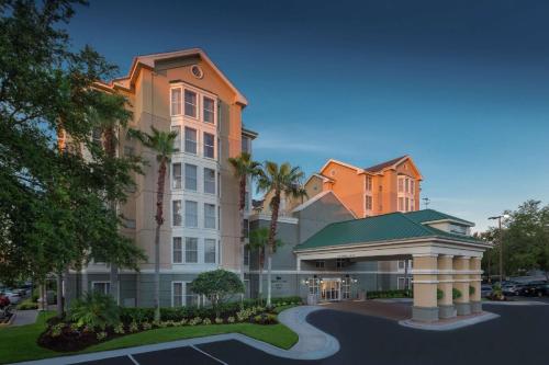 a rendering of a building with a gazebo at Homewood Suites by Hilton Orlando-Intl Drive/Convention Ctr in Orlando