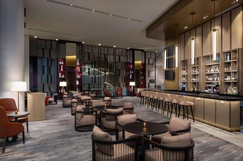 Posezení v ubytování Hilton Columbus Downtown