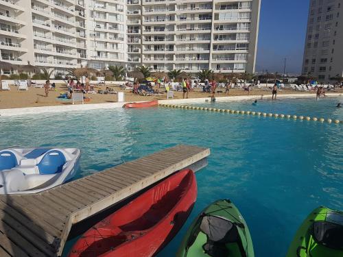 Departamento resort lagunas del mar 내부 또는 인근 수영장