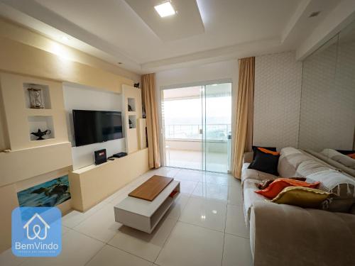 Posezení v ubytování Apartamento Completo e Aconchegante com Vista Mar