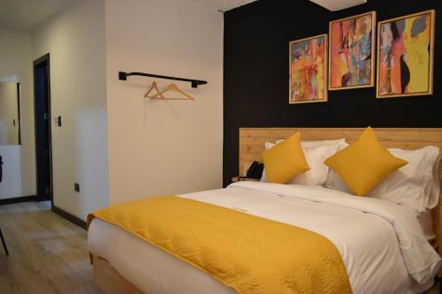 Postel nebo postele na pokoji v ubytování Hotel Vaway