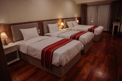 Cama o camas de una habitación en Tikawasi Ollanta 2 - incluye transporte o recojo hacia la estacion de tren