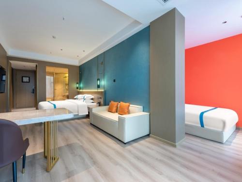 Χώρος καθιστικού στο VX Hotel Xuzhou Suining Remin Road