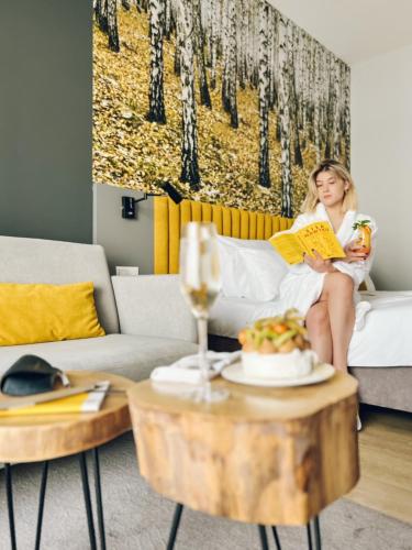 Χώρος καθιστικού στο Notera Hotel SPA