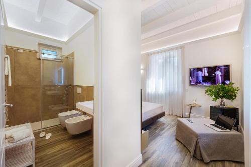 Koupelna v ubytování AGAVE B&B