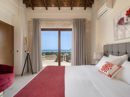 Postel nebo postele na pokoji v ubytování Villa Aloni