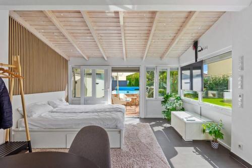 Posezení v ubytování Gästehaus für 3 - Sauna - Terrasse - WLAN - Küche