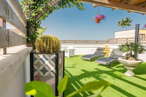 Balkón nebo terasa v ubytování Il Panoramico - Terrazza e Jacuzzi