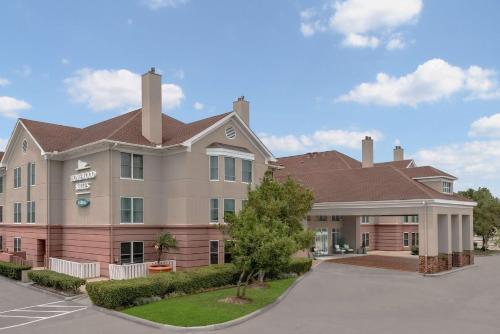 a rendering of the front of a hotel at Homewood Suites by Hilton Houston-Clear Lake in Webster