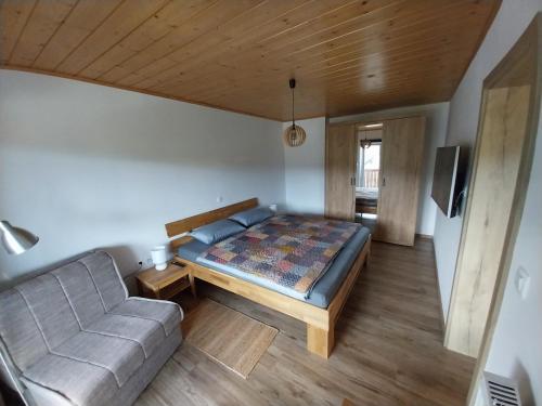 Postel nebo postele na pokoji v ubytování Apartments at Klemen