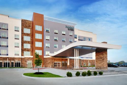 a rendering of a hotel with a building at Fairfield by Marriott Inn & Suites Houston League City in League City