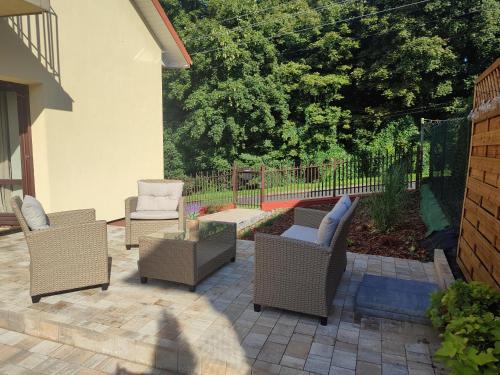 Ruang duduk di Apartamenty Grodzisko