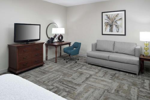 TV a/nebo společenská místnost v ubytování Hampton Inn New Smyrna Beach