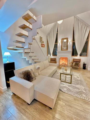 Posezení v ubytování Holly House