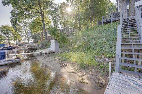 a body of water with boats in it at Delton Oasis Retreat with Lake Views and Deck! in Delton