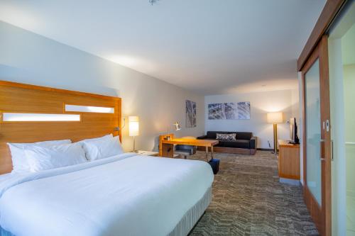 Postel nebo postele na pokoji v ubytování SpringHill Suites by Marriott Baton Rouge Gonzales