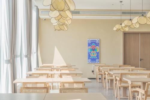 Εστιατόριο ή άλλο μέρος για φαγητό στο Yuncheng Yunxi Furusato-Banma Resort