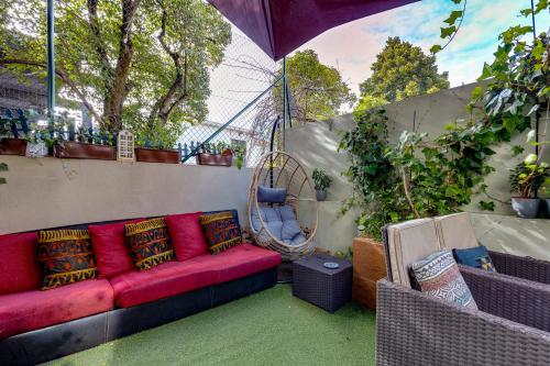 Χώρος καθιστικού στο Garden in Town Hostel