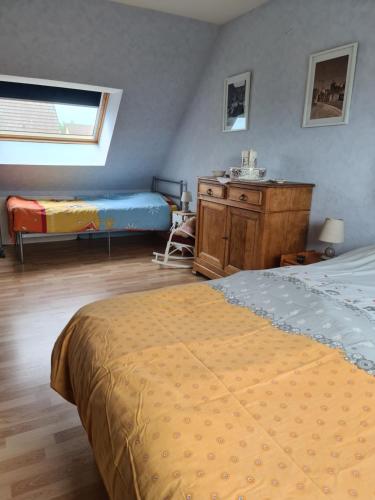 Postel nebo postele na pokoji v ubytování CHAMPAGNE
