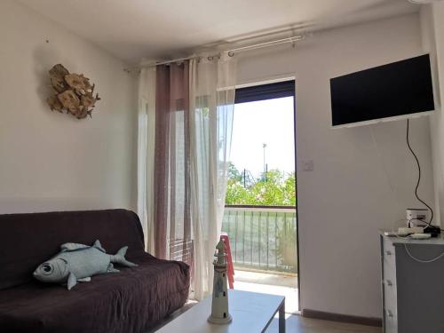 Studio Rénové avec Grande Terrasse et Wifi à Balaruc-les-Bains - FR-1-553-230