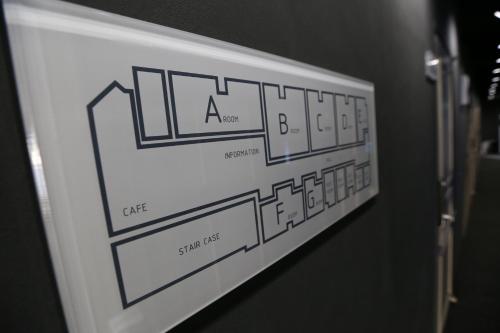 a picture of a picture of a electrical diagram on a wall at Philstay Ehwa Boutique - Female Only in Seoul