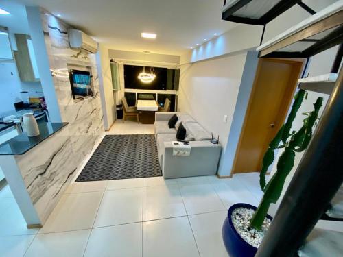 Cobertura Duplex Encantadora com jacuzzi Privativa Vista marにあるキッチンまたは簡易キッチン