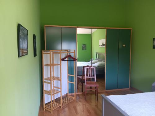 Ferienwohnung Mattheiser Weiherにあるベッド