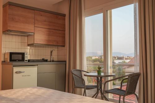 Kuchyň nebo kuchyňský kout v ubytování Soul House Kuşadası