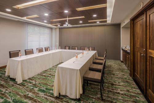 a large conference room with a long table and chairs at Holiday Inn Monterrey Valle by IHG in Monterrey