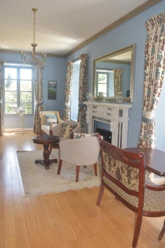 A seating area at Chateau Roquehort