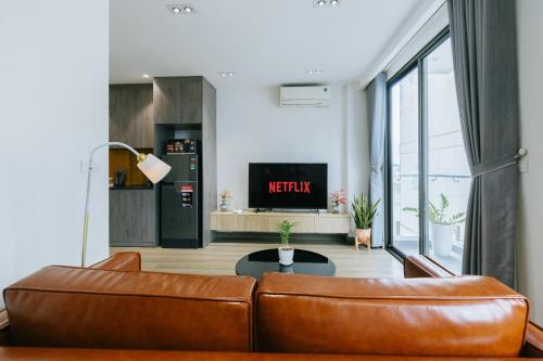 Una cocina o zona de cocina en LUCK APART 8 - Hanoi Westlake Balcony Studio