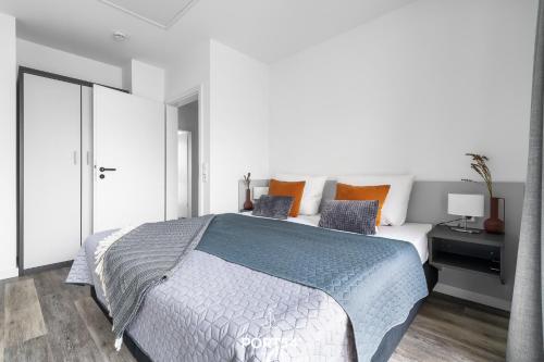 Ένα ή περισσότερα κρεβάτια σε δωμάτιο στο Ferienhaus Waidla-Huus