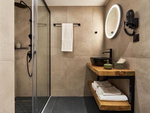 Koupelna v ubytování Vin Dimora Suites