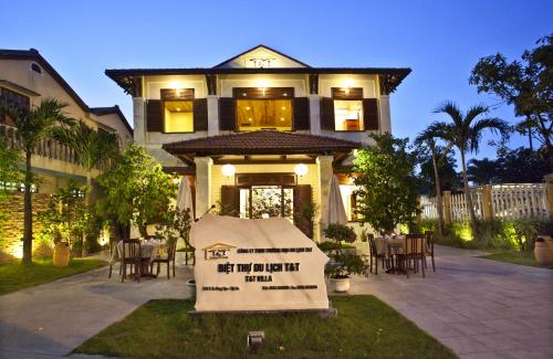 El edificio en el que está la villa