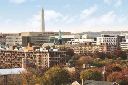 a view of a city with a tall building at Homewood Suites by Hilton Washington DC Capitol-Navy Yard in Washington