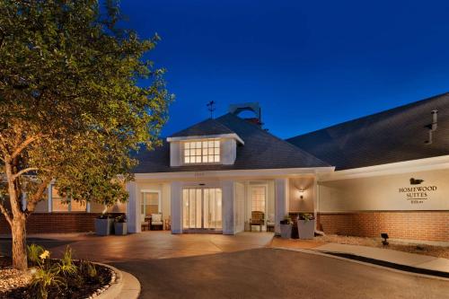 a home at night with the front of the building at Homewood Suites by Hilton Boulder in Boulder