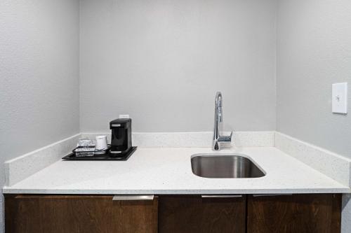 a kitchen counter with a sink and a coffee maker at Hampton Inn Richmond/Midlothian Turnpike in Midlothian