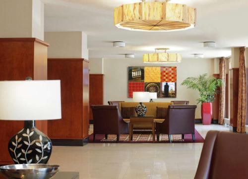 Lobbyn eller receptionsområdet på Hilton Providence