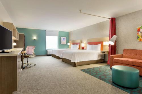 מיטה או מיטות בחדר ב-Home2 Suites By Hilton Florence Cincinnati Airport South