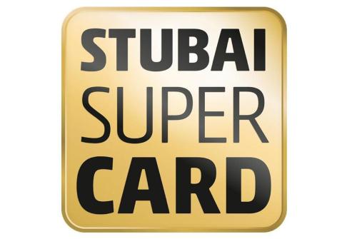 a sign with the words stupid super carard at Sporthotel Neustift in Neustift im Stubaital