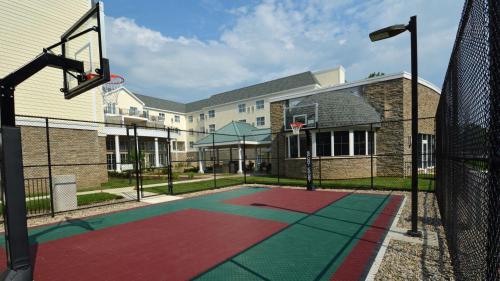 a basketball hoop in front of a building at Homewood Suites By Hilton Saratoga Springs in Saratoga Springs