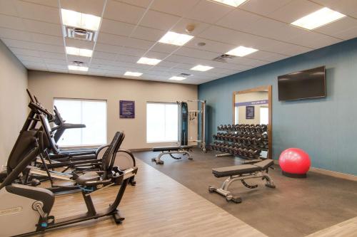 a gym with treadmills and exercise equipment in a room at Hampton Inn & Suites by Hilton Nashville North Skyline in Nashville