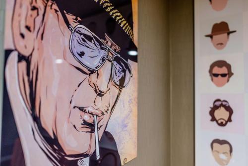 a painting of a horse on a wall at The Verve Boston Natick, Tapestry Collection by Hilton in Natick