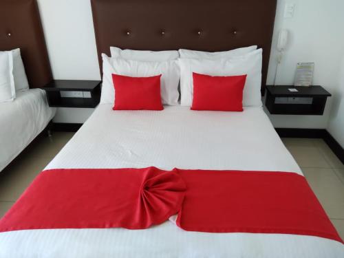 Hotel Palmeras De Luzにあるベッド