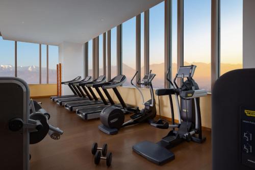 Fitness centrum a/nebo fitness zařízení v ubytování The Ritz-Carlton, Almaty